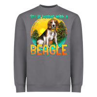 Storm life is better with a beagle Heavyweight Sweatshirt - texasbilliewilder