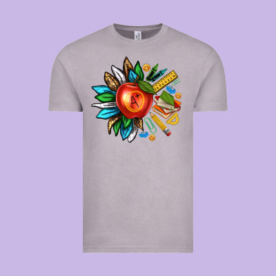 Vintage Tee teacher sunflower
