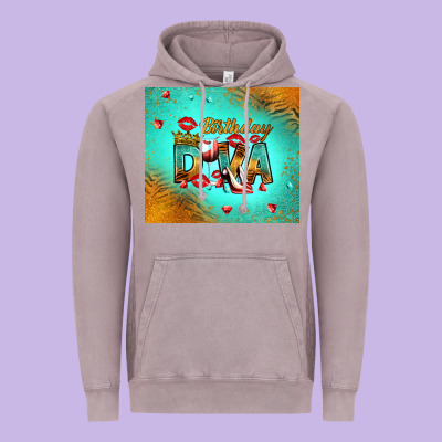 Birthday Diva Vintage Hoodie Designed By Ranaportraitstore