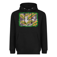 Black mardi gras umbrella background Heavyweight Hoodie - BarkalooDesign
