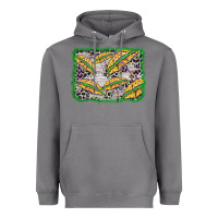Storm mardi gras umbrella background Heavyweight Hoodie - BarkalooDesign