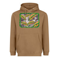 Toasted Coconut mardi gras umbrella background Heavyweight Hoodie - BarkalooDesign