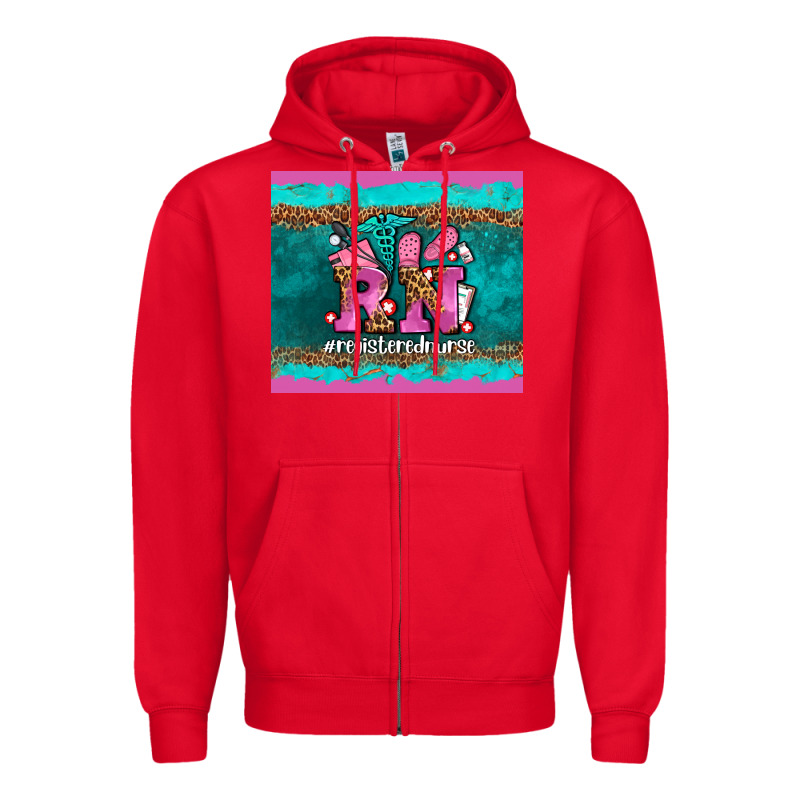 Rn Registered  Nurse Zipper Hoodie by AdoDesignShop | Teevron
