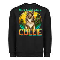 Black life is better with a collie Heavyweight Sweatshirt - texasbilliewilder