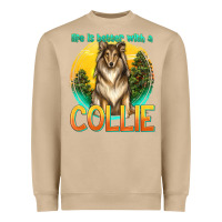 Mushroom life is better with a collie Heavyweight Sweatshirt - texasbilliewilder