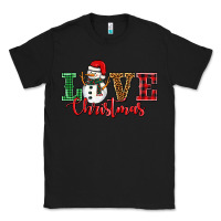 Black love christmas snowman Classic Tee - BarkalooDesign