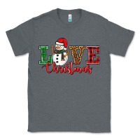 Charcoal Heather love christmas snowman Classic Tee - BarkalooDesign