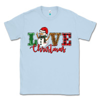 Dusty Blue love christmas snowman Classic Tee - BarkalooDesign