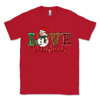 Red love christmas snowman Classic Tee - BarkalooDesign