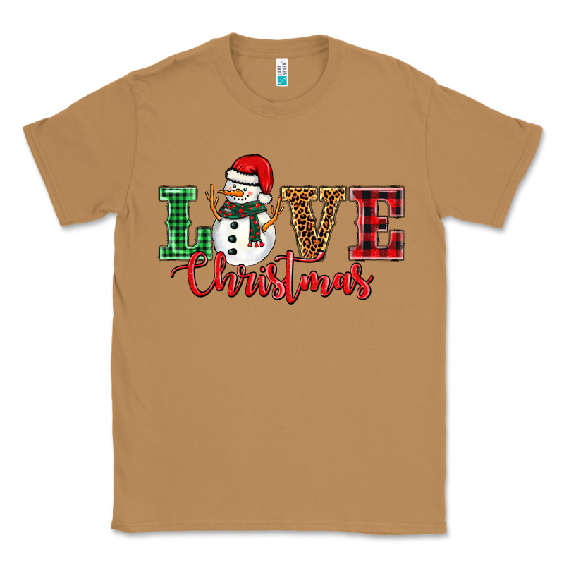 Love Christmas Snowman Classic Tee by BarkalooDesign | Teevron