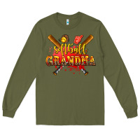 Army Green softball grandma Long Sleeve Tee - AdoDesignShop