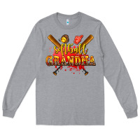 Heather Grey softball grandma Long Sleeve Tee - AdoDesignShop