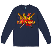 Navy softball grandma Long Sleeve Tee - AdoDesignShop