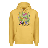 Antique Gold grow in grace Premium Hoodie - MaliasSmallBusiness