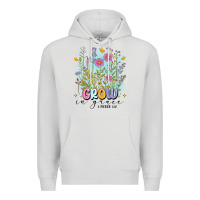 Dove Grey grow in grace Premium Hoodie - MaliasSmallBusiness