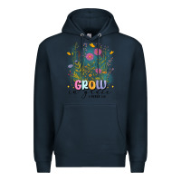Navy grow in grace Premium Hoodie - MaliasSmallBusiness