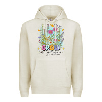 Oatmeal Heather grow in grace Premium Hoodie - MaliasSmallBusiness