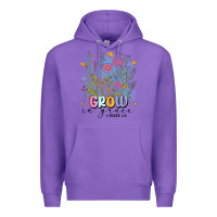 Purple grow in grace Premium Hoodie - MaliasSmallBusiness