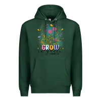 Sports Green grow in grace Premium Hoodie - MaliasSmallBusiness