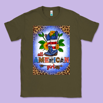 All American Girl Air Freshener Classic Tee Designed By Hra Design Shop