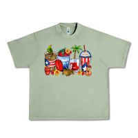 Oil Green puerto rico coffee cups Urban Heavy Tee - Zillion Design Studio