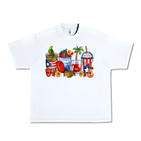 White puerto rico coffee cups Urban Heavy Tee - Zillion Design Studio
