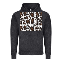 Vintage Black cowhide pattern Vintage Hoodie - RanaPortraitStore