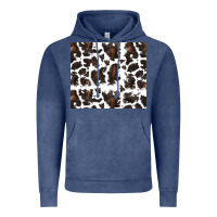 Cowhide Pattern Vintage Hoodie | Teevron