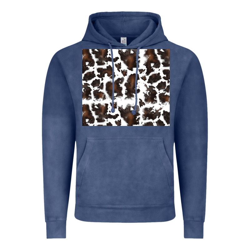 Cowhide Pattern Vintage Hoodie by RanaPortraitStore | Teevron