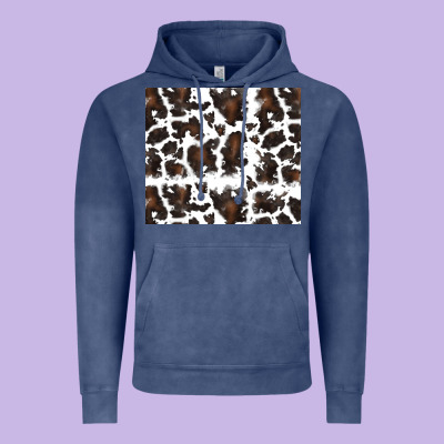 Cowhide Pattern Vintage Hoodie Designed By Ranaportraitstore