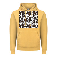 Vintage Mustard cowhide pattern Vintage Hoodie - RanaPortraitStore