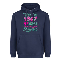 Navy made in 1947, 75 years of being awesome kopya Heavyweight Hoodie - Jasminsmagicworld