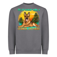 Storm life is better with a german shepherd Heavyweight Sweatshirt - texasbilliewilder