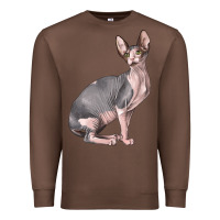 Chestnut Sphynx Cat Premium Sweatshirt - LillyAllenDesigns