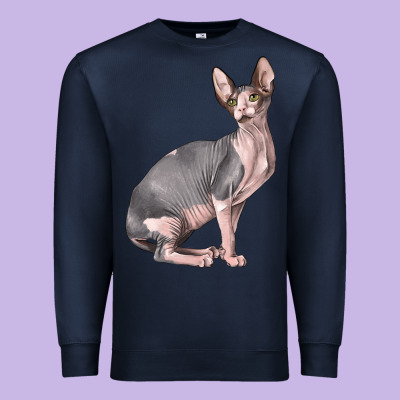 Sphynx Cat Premium Sweatshirt Designed By Lillyallendesigns
