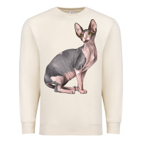 Sandshell Sphynx Cat Premium Sweatshirt - LillyAllenDesigns