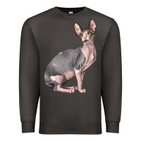 Smoke Sphynx Cat Premium Sweatshirt - LillyAllenDesigns