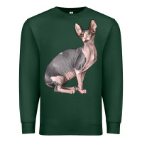 Sports Green Sphynx Cat Premium Sweatshirt - LillyAllenDesigns