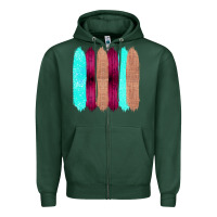 Sports Green Colored Farm Life Purple Wood Jute Cyan Glitter Brush Strokes Zipper Hoodie - Bettercallsaul