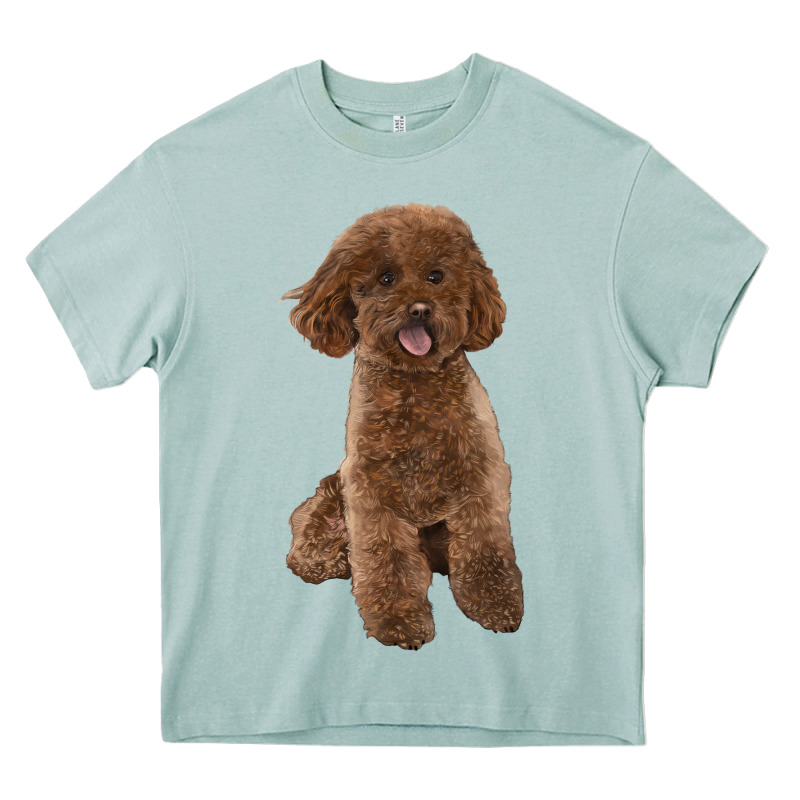 Poodles Dog Lllustrations Heavy Core Tee by LillyAllenDesigns | Teevron