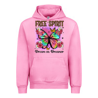 Fuchsia Pink free spirit dream on dreamer Urban Hoodie - Artiststas