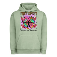 Pigment Oil Green free spirit dream on dreamer Urban Hoodie - Artiststas