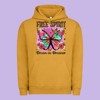 Free Spirit Dream On Dreamer Urban Hoodie Designed By Artiststas