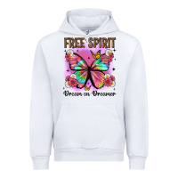 White free spirit dream on dreamer Urban Hoodie - Artiststas