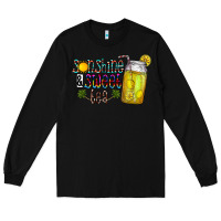 Black sunshine & sweet tea Long Sleeve Tee - CowhideDigitalArt