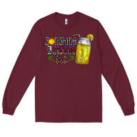 Burgundy sunshine & sweet tea Long Sleeve Tee - CowhideDigitalArt
