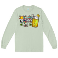 Matcha sunshine & sweet tea Long Sleeve Tee - CowhideDigitalArt