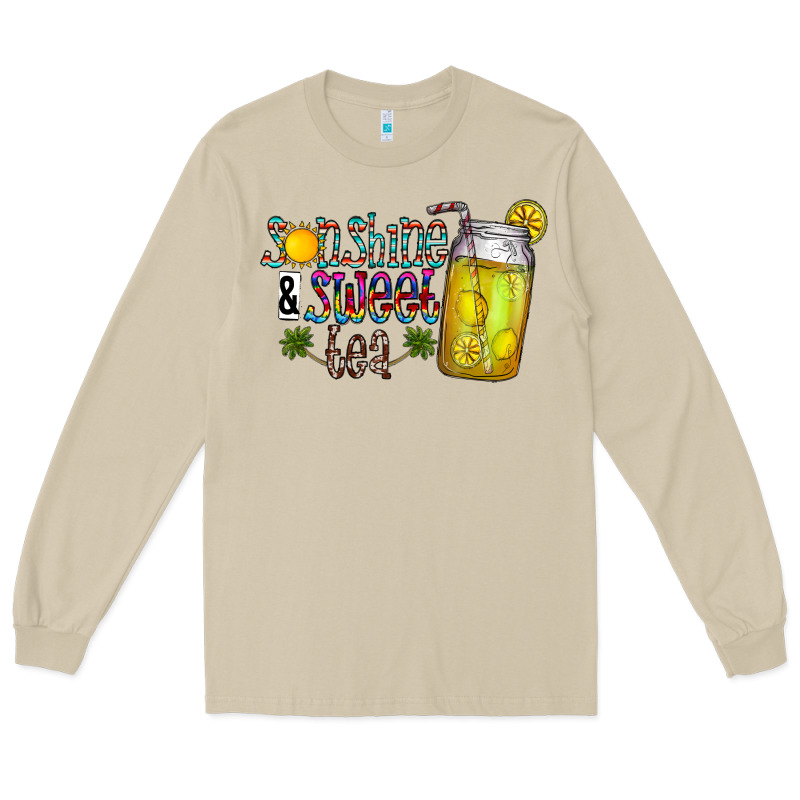 Sunshine & Sweet Tea Long Sleeve Tee by CowhideDigitalArt | Teevron