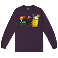 Plum sunshine & sweet tea Long Sleeve Tee - CowhideDigitalArt