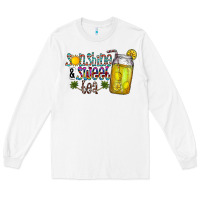 White sunshine & sweet tea Long Sleeve Tee - CowhideDigitalArt